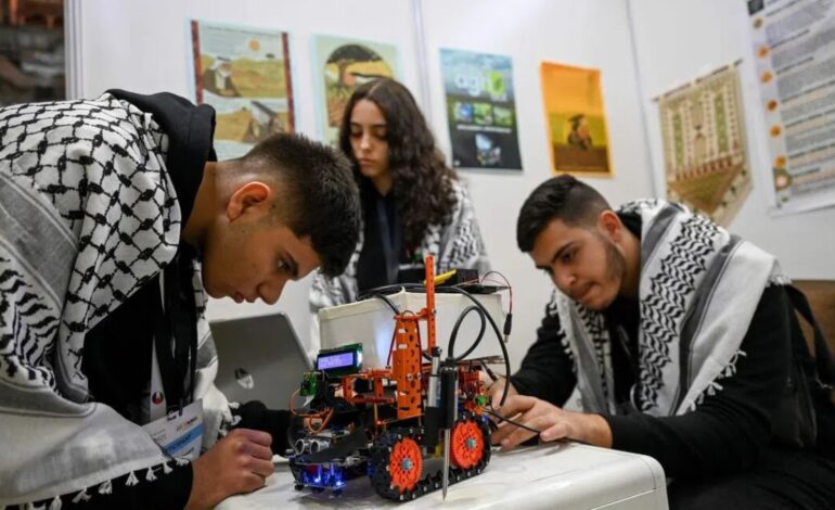 Big Dreams Take Flight: Palestinian Teens Shine at Singapore Robot Show