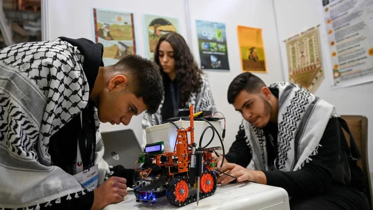 Big Dreams Take Flight: Palestinian Teens Shine at Singapore Robot Show
