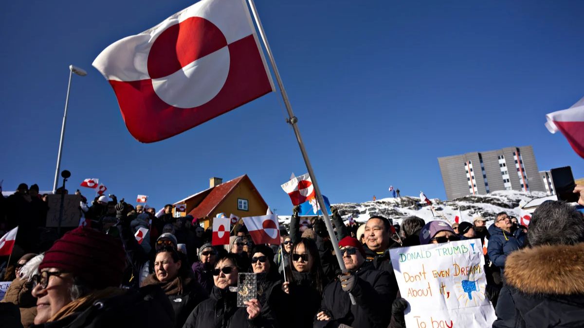 Protesters in Pro-Greenland Rallies Flip Trump’s Slogan to Make a Political Point