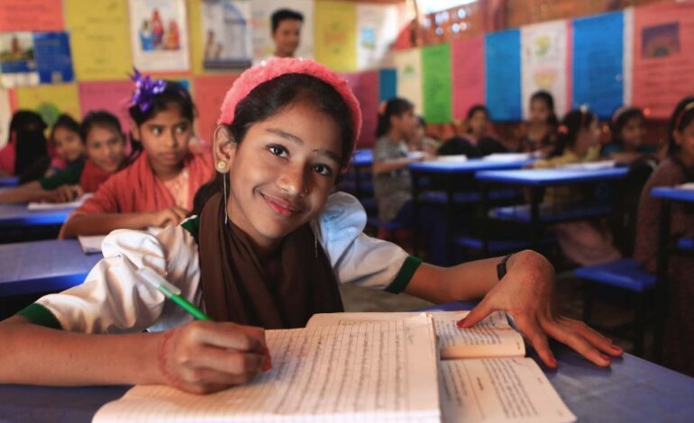 Bangladesh Steps In as Global Aid for Rohingya Education Declines