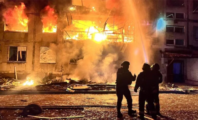 Russia Launches Major Air Attacks on Ukraine Before Peace Meeting