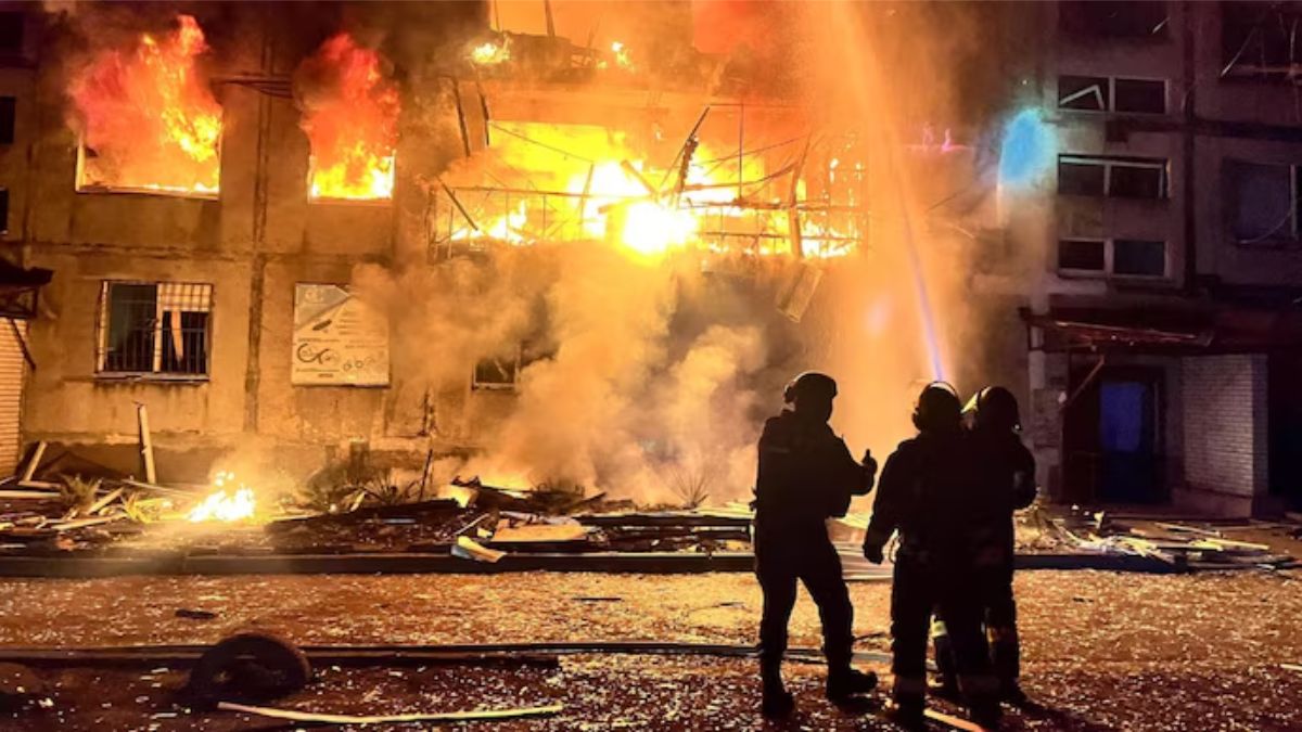 Russia Launches Major Air Attacks on Ukraine Before Peace Meeting