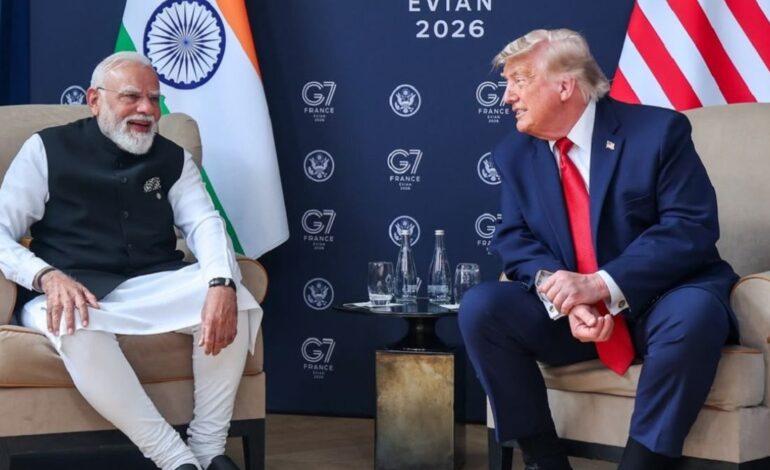 Trump Showers Praise on Modi at G7 After Strained Talks Over US Strike and Trade