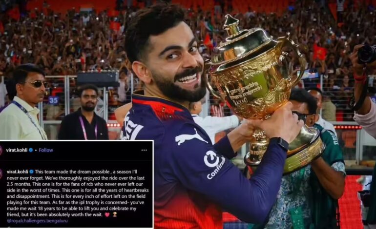 Virat Kohli Leads RCB to Dream IPL Triumph in Unforgettable Fashion