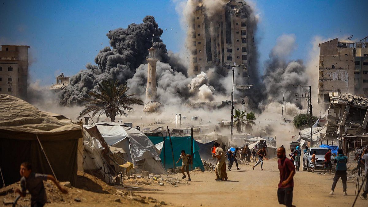 Mosque Flattened in Gaza City Following Israeli Airstrike