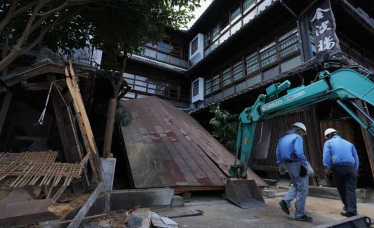 Japan Earthquake Recovery Begins as Prime Minister Visits Quake-Hit Region