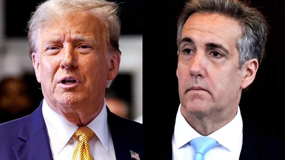 Trump and Michael Cohen Have a Rare Friendly Exchange at a Political Low Point