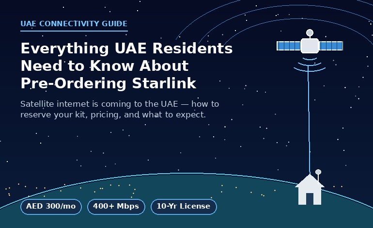 Everything UAE Residents Need to Know About Pre-Ordering Starlink Internet