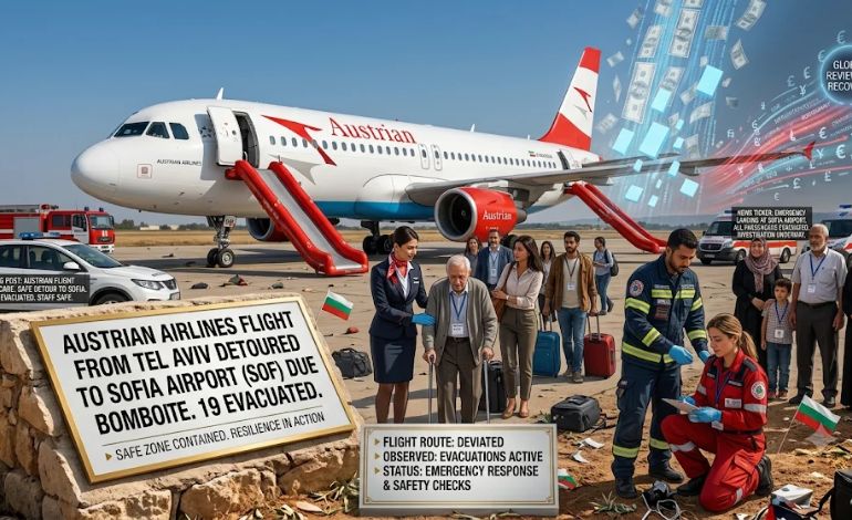 19 Evacuated in Bomb Scare Austrian Airlines Flight to Detour to Bulgaria from Tel Aviv