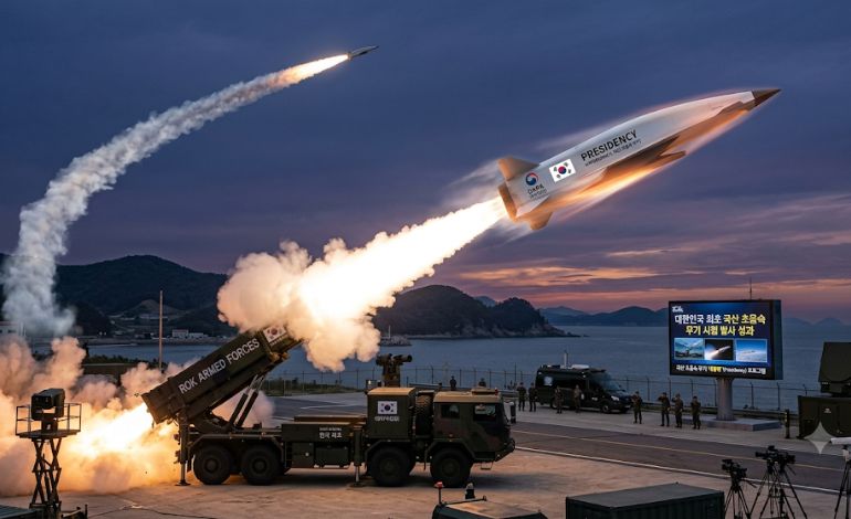 South Korea Shoots a Test Shot of its First Hypersonic Weapon Made in the Country Presidency