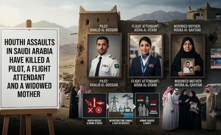 Houthi Assaults in Saudi Arabia Have Killed a Pilot, a Flight Attendant and a Widowed Mother