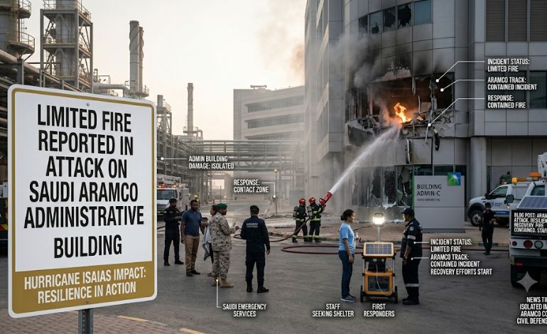 Limited Fire Reported in Attack on Saudi Aramco Administrative Building