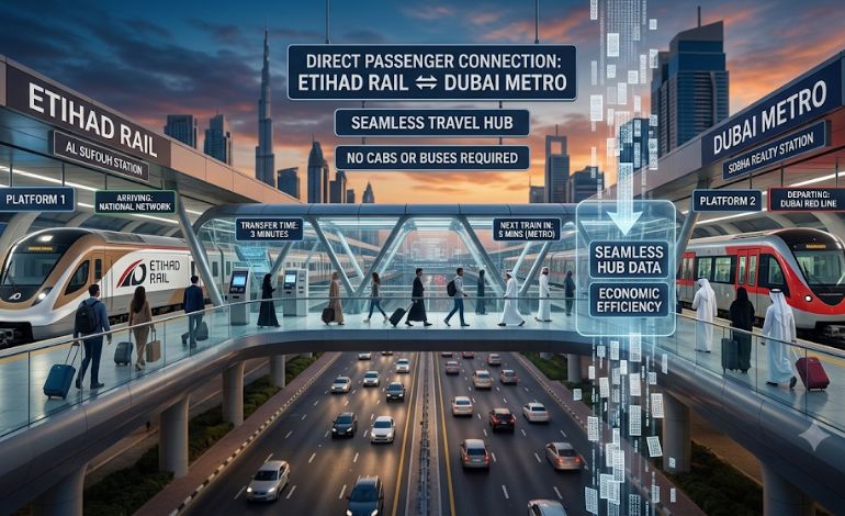 No Cab, no Bus, no Necessity New bridge connects Etihad Rail to Dubai Metro