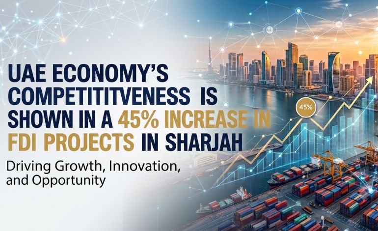 UAE Economy’s Competitiveness is Shown in a 45% Increase in FDI Projects in Sharjah